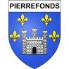 Pierrefonds Sticker wappen, gelsenkirchen, augsburg, klebender aufkleber