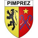 Pimprez 60 ville sticker blason écusson autocollant adhésif