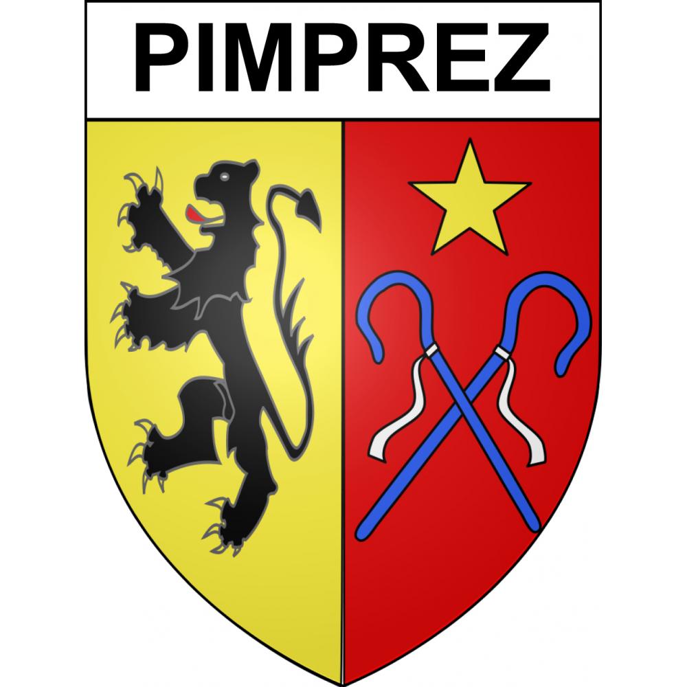 Pegatinas escudo de armas de Pimprez adhesivo de la etiqueta engomada