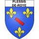 Plessis-de-Roye 60 ville sticker blason écusson autocollant adhésif