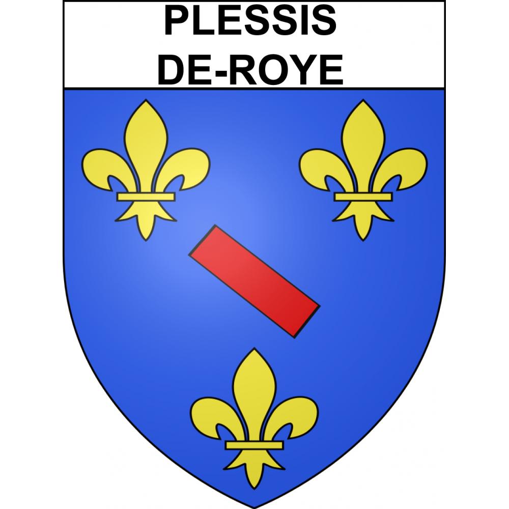 Plessis-de-Roye Sticker wappen, gelsenkirchen, augsburg, klebender aufkleber