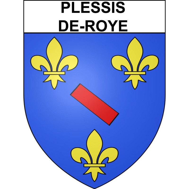 Stickers coat of arms Plessis-de-Roye adhesive sticker