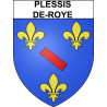 Plessis-de-Roye Sticker wappen, gelsenkirchen, augsburg, klebender aufkleber
