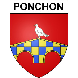 Stickers coat of arms Ponchon adhesive sticker