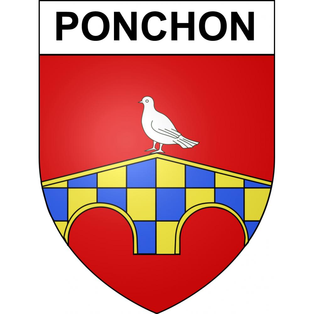 Stickers coat of arms Ponchon adhesive sticker