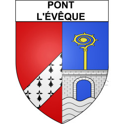 Pont-l'Évêque Sticker wappen, gelsenkirchen, augsburg, klebender aufkleber