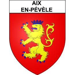 Aix-en-Pévèle 59 ville sticker blason écusson autocollant adhésif