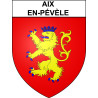 Pegatinas escudo de armas de Aix-en-Pévèle adhesivo de la etiqueta engomada