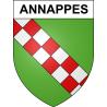 Pegatinas escudo de armas de Annappes adhesivo de la etiqueta engomada