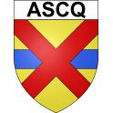 Ascq Sticker wappen, gelsenkirchen, augsburg, klebender aufkleber