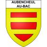Aubencheul-au-Bac Sticker wappen, gelsenkirchen, augsburg, klebender aufkleber