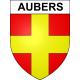 Aubers 59 ville sticker blason écusson autocollant adhésif