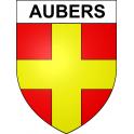 Aubers Sticker wappen, gelsenkirchen, augsburg, klebender aufkleber