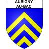 Aubigny-au-Bac Sticker wappen, gelsenkirchen, augsburg, klebender aufkleber