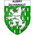 Aubry-du-Hainaut Sticker wappen, gelsenkirchen, augsburg, klebender aufkleber