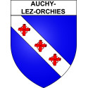 Auchy-lez-Orchies 59 ville sticker blason écusson autocollant adhésif