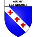 Auchy-lez-Orchies 59 ville sticker blason écusson autocollant adhésif