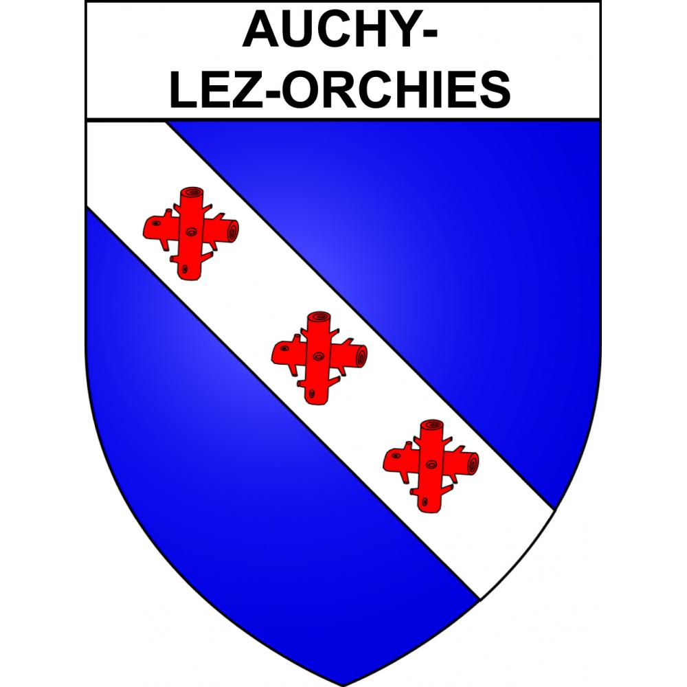 Auchy-lez-Orchies 59 ville sticker blason écusson autocollant adhésif