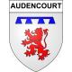 Audencourt Sticker wappen, gelsenkirchen, augsburg, klebender aufkleber