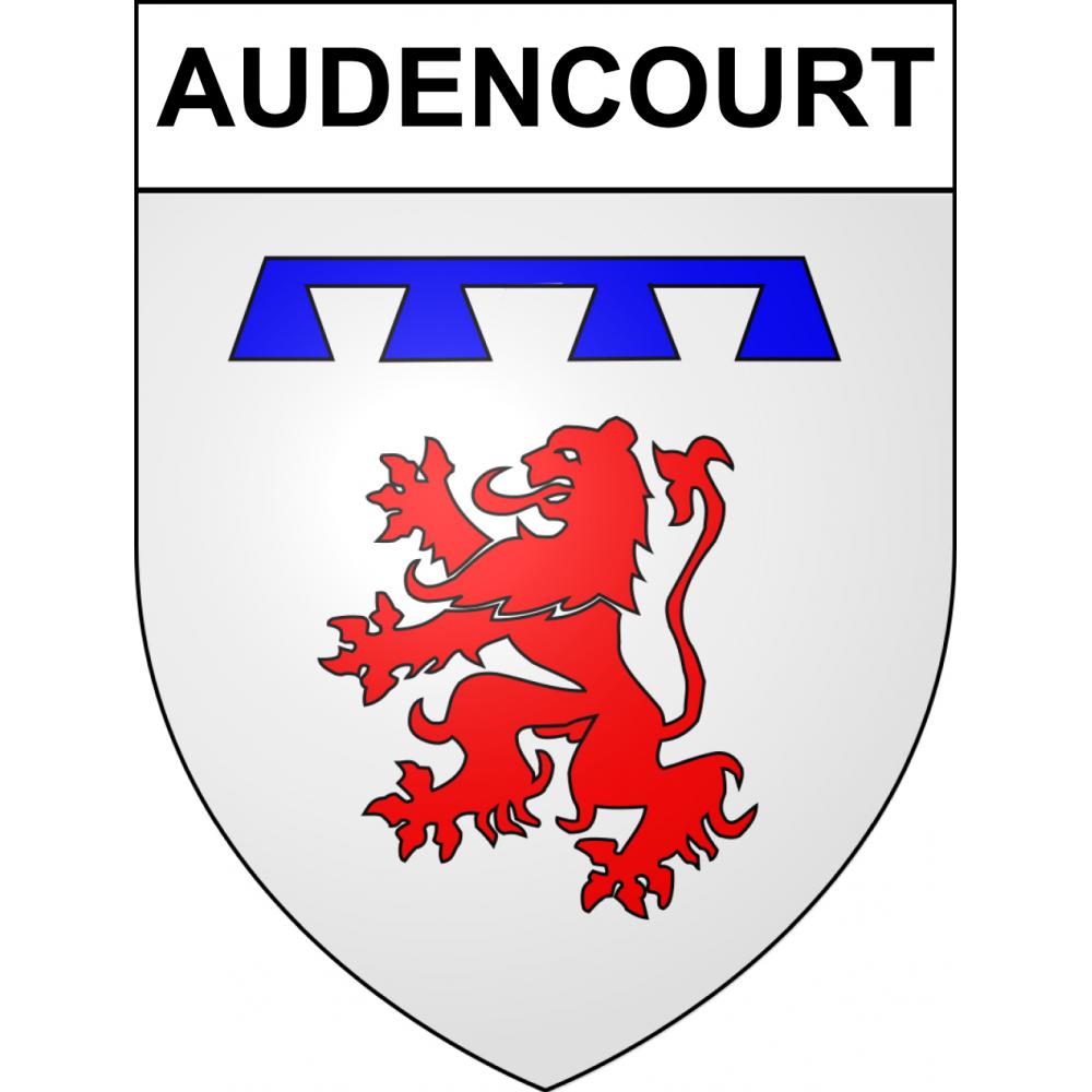 Audencourt Sticker wappen, gelsenkirchen, augsburg, klebender aufkleber