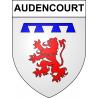 Audencourt 59 ville sticker blason écusson autocollant adhésif