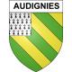 Stickers coat of arms Audignies adhesive sticker