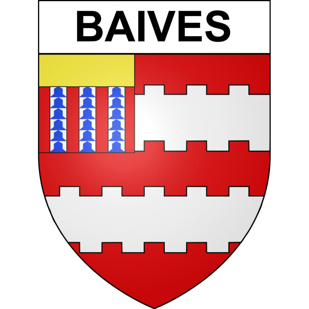 Baives 59 ville sticker blason écusson autocollant adhésif