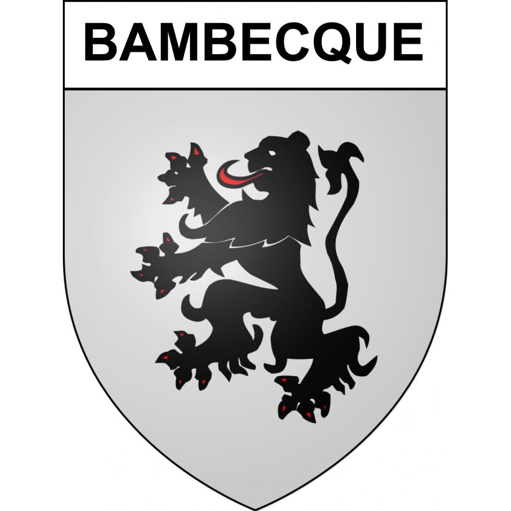 Bambecque Sticker wappen, gelsenkirchen, augsburg, klebender aufkleber