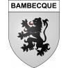 Bambecque Sticker wappen, gelsenkirchen, augsburg, klebender aufkleber