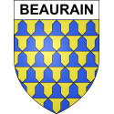 Beaurain Sticker wappen, gelsenkirchen, augsburg, klebender aufkleber