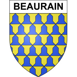 Stickers coat of arms Beaurain adhesive sticker