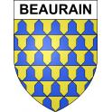 Beaurain Sticker wappen, gelsenkirchen, augsburg, klebender aufkleber