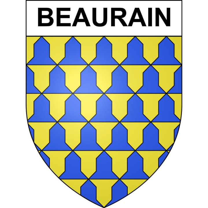 Stickers coat of arms Beaurain adhesive sticker