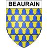 Beaurain 59 ville sticker blason écusson autocollant adhésif