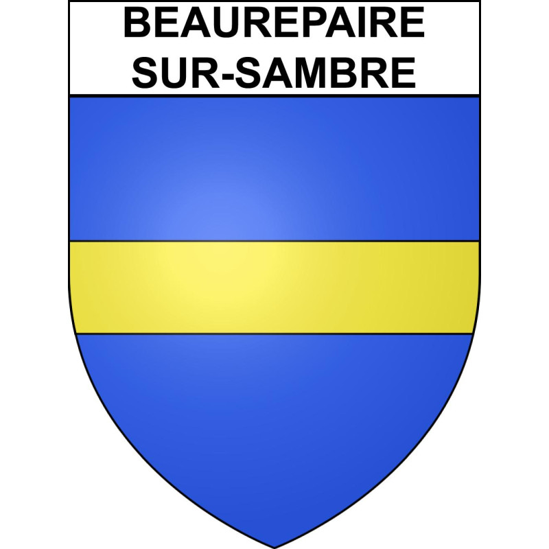 Beaurepaire-sur-Sambre Sticker wappen, gelsenkirchen, augsburg, klebender aufkleber