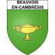 Beauvois-en-Cambrésis 59 ville sticker blason écusson autocollant adhésif