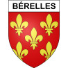 Pegatinas escudo de armas de Bérelles adhesivo de la etiqueta engomada