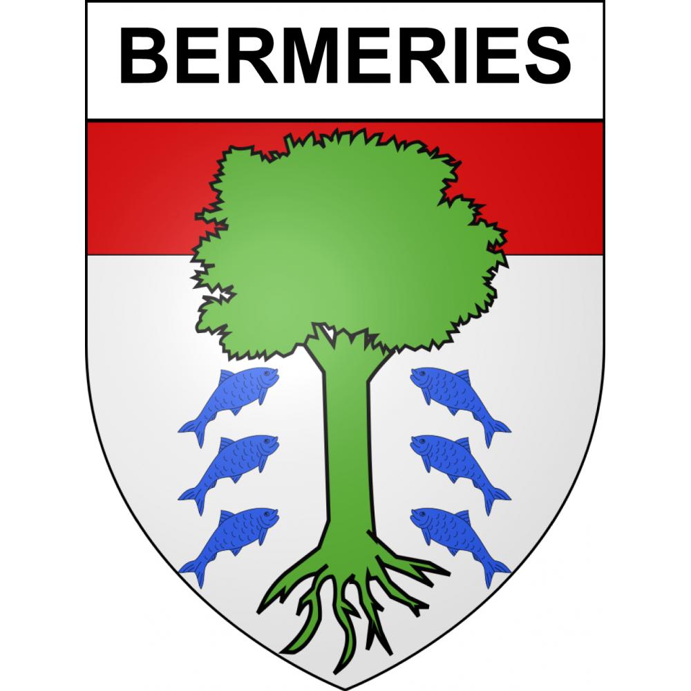 Stickers coat of arms Bermeries adhesive sticker