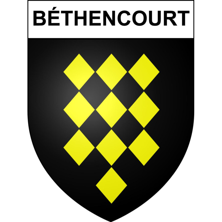 Pegatinas escudo de armas de Béthencourt adhesivo de la etiqueta engomada