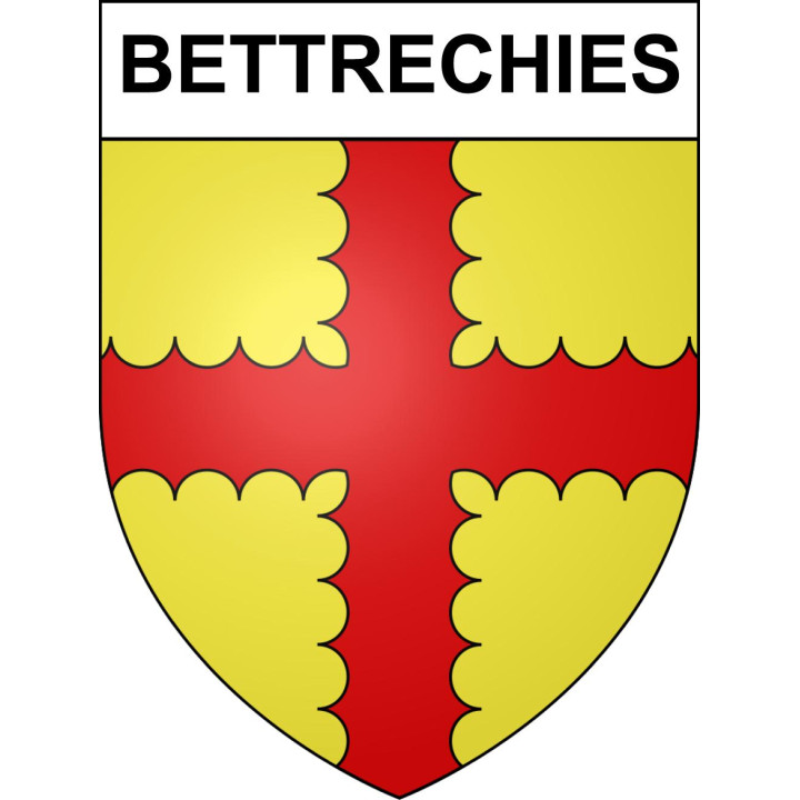 Stickers coat of arms Bettrechies adhesive sticker