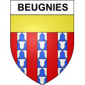 Beugnies Sticker wappen, gelsenkirchen, augsburg, klebender aufkleber