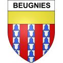 Beugnies 59 ville sticker blason écusson autocollant adhésif
