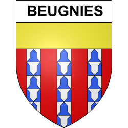 Beugnies Sticker wappen, gelsenkirchen, augsburg, klebender aufkleber