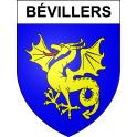 Bévillers 59 ville sticker blason écusson autocollant adhésif