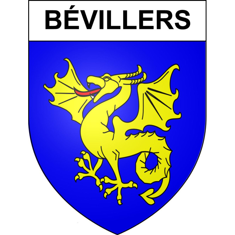 Stickers coat of arms Bévillers adhesive sticker