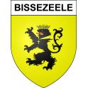 Bissezeele 59 ville sticker blason écusson autocollant adhésif