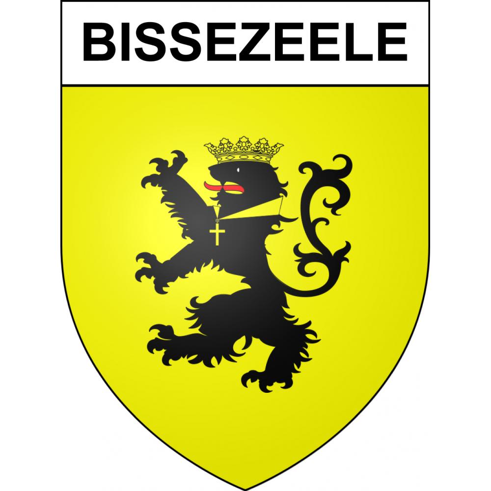 Bissezeele 59 ville sticker blason écusson autocollant adhésif