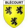 Stickers coat of arms Blécourt adhesive sticker