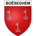 Boëseghem 59 ville sticker blason écusson autocollant adhésif