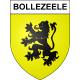 Pegatinas escudo de armas de Bollezeele adhesivo de la etiqueta engomada